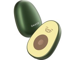 Oplaadbare Avocado Handwarmers voor Buiten, 4000 mAh, Draagbare Zakverwarming met USB-kabels