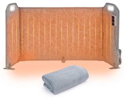 Opvouwbare voetenwarmer voor onder het bureau - Draagbare elektrische verwarming met oververhittingsbeveiliging en timer