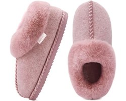Pluche Pantoffels Dames met Memory Foam - Warme Laarzen voor Binnen en Buiten