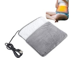 Provento- USB-voetwarmer - Vloerverwarmingskussen - Winter - Zacht Thuis - Bed Bureau - Gezellig - Voetenwarmer - Geschikt voor Koud Weer - Grijs Model.