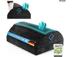 RFWR® Ergonomische Verstelbare Voetensteun met Fleecevezel Voetenzak - Ideaal voor Kantoor en Thuis