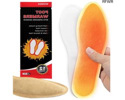 RFWR® Verwarmbare inlegzolen voor schoenen - 6 paar luchtgeactiveerde zoolwarmers voor comfortabele warme voeten