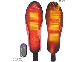 RFWR® Verwarmde inlegzolen met Afstandsbediening - Oplaadbare Elektrische Voetwarmers - Snelle Verwarming en Comfortabele Pasvorm