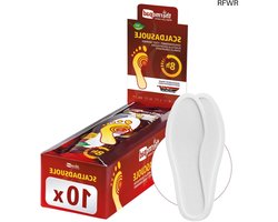 RFWR® Voetwarmers inlegzool - 10 paar verwarmende pads voor 8 uur warme voeten (maat S, M, L, XL, XXL)