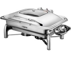 SARO Voedselverwarmer 213-1200 – RVS Chafing Dish met 1/1 GN – 9 Liter – Inductiegeschikt