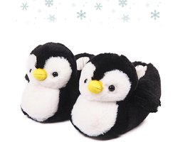 Schattige Pinguïn Pantoffels voor Dames - Zachte Pluche Huis­schoenen voor Winterwarmte