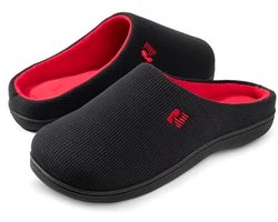 Tweekleurige pantoffels van traagschuim voor heren met orthopedische ondersteuning