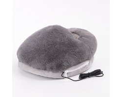 USB Verwarming Pad Elektrische Voetwarmer voor Mannen Vrouwen met Koude voeten Kussen,Full-Body Gebruik Knie Voeten Warmtetherapie Perfect Ontspanning Gift Zacht Ademend, Pijn, Krampen Spanning，32*28*12cm，grijs