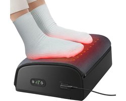 Verstelbare Voetensteun Met Verwarming – Ergonomische Bureau Accessoire Voor Thuis En Kantoor