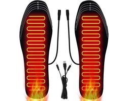 Verwarmde binnenzool, aanpasbaar, USB-oplaadbaar, winddicht en warm in de winter, maten 35-46