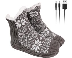 Verwarmde Voetenzak - Elektrische Voetenwarmer - Winterse Warmte - USB Aangedreven - 30 cm - Grijs