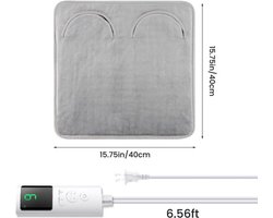 Voetenverwarmer - Voetenverwarmer Elektrisch - Elektrische Deken Voeten - Elektrische Voetenverwarmer - 9 Heating Settings - 4 Timers - Electric Foot Warmer