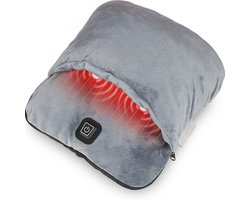 Voetenwarmer - Elektrische voetenwarmer - Voetenwarmer elektrisch - Met verwarmings- en vibratiemassagefunctie - Voor koude voeten - Snel opwarmend - zacht flanellen fleece - 3 standen - Antislipzool - Ontspanningscadeau voor mannen en vrouwen