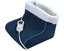 voetenwarmer - elektrische voetverwarming \ massage voetwarmer, warmte en ontspanning voor gestreste voeten met zachte teddyvoering