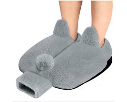 Voetenwarmer Zonder Elektriciteit - 2-In-1 Voetwarmer Voor Volwassenen - Grote Voetenwarmer - 2 L Voetenwarmer Kruik Voeten - 30 X 32 Cm Warmwaterkruik - Voeten Voor De Winter - Grote Warme Voeten - Wasbaar - Super Zachte En Warme