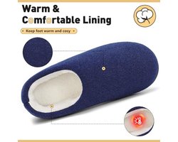 Warm Pantoffels voor Winter - Pluche Sloffen met Memory Foam en Antislip voor Binnen en Buiten