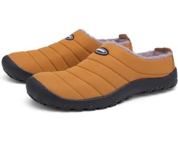 Warme Antislip Waterdichte Binnen- en Buitenslippers voor Heren & Dames - Pluche Voering