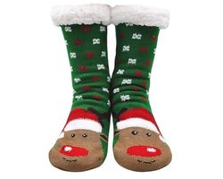 Warme Dames Pantoffels met Dierenmotief - Antislip Fleece Gevoerde Sokken voor Binnen