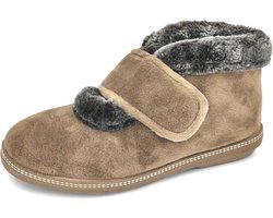 Warme Dames Pantoffels met Klittenband - Comfortabele Winterhuisschoenen