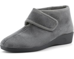 Warme Dames Pantoffels met Kunstbont en Klittenband Korte Laarzen