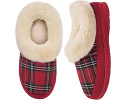 Warme Dames Pantoffels met Traagschuim - Maat 36-43 EU