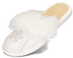 Warme Dames Slippers van Suède en Schapenwol - Comfortabele Pantoffels voor Koude Dagen (Maat 36-41 EU)