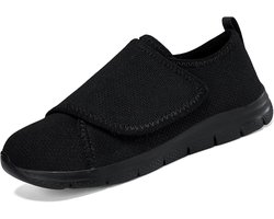 Warme Dames Sloffen met Klittenband voor Gevoelige Voeten