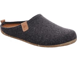 Warme Heren Pantoffels Gevoerd Vilt Grijs - Ideaal voor Uw Eigen Steunzolen