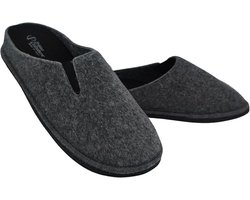 Warme Heren Pantoffels met Traagschuim Zool - Gesloten Winterschoenen - Gemaakt in Italië