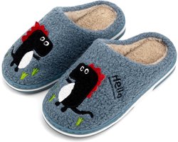 Warme Kinder Pantoffels - Zachte Katoen Indoor Schoenen met Schattig Dinosaurussen Design