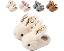 Warme Kinderpantoffels Konijn Sluiting Antislip - Zachte Pluche Sloffen voor Peuters Jongens & Meisjes