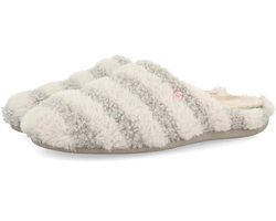 Warme pantoffels dames met lamswol en uitneembaar voetbed