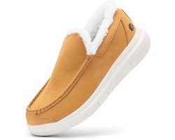 Warme Pantoffels Heren - Slippers met Pluche Voering voor Binnen en Buiten - Brede Pasvorm