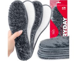 Warme Thermische Zooltjes voor Dames en Heren, Pluche Bovenkant, Maat Aanpasbaar