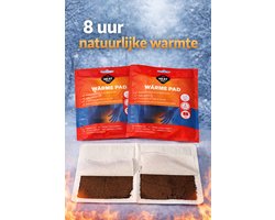 Warmte pad is een warmtekussen 13x20 cm - Gebruikt om spieren te ontspannen en pijn te verlichten. 2 pad in één zakje-Warmte Patch-Het geeft lokale warmte af aan het lichaam Spierpijn en spierspanning Rug,nek en schouderklachten - 4 zakjes