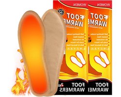 Warmtezolen Extra Warm - Voeten Inlegzolen - Verwarmde Voetwarmer Pads - Dames - 2 Paar - 9 Uur Warmte - Schoen Zoolwarmers - Winteraccessoires