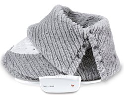 Wellcare WE-167FWH Elektrische Voetenwarmer met 90 min timer - Super zacht fleece - voetlengte max 28.5 cm