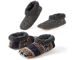Winter Slipper Sokken voor Mannen – Fleece Gevoerd en Antislip, Warme Gezellige Thuis Laarzen