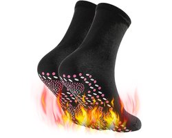 Winter thermische sokken met toermalijn voor warme voeten - Zelfverwarmende voetwarmersokken in het zwart