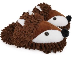 Winter Warme Dames Fuzzy Huisslippers met Dierenthema voor Comfort en Warmte