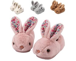 Zachte Warme Konijn Pantoffels voor Kinderen | Antislip Sloffen voor Peuters