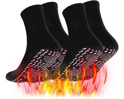 Zelfverwarmende sokken voor extra warmte in de winter, 2 paar voetwarmersokken in het zwart