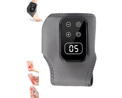 3-in-1 elektrische voetmassager, 5 vibratiestanden en 5 warmtestanden, draagbare enkelmassager, ontspannende voetmassager (1 stuk) grijs.