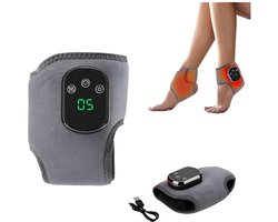 3-in-1 voetmassage-apparaat - Verwarmende wikkel - Met 3 vibratiestanden en - 5 warmteniveaus - Voor bloedsomloop en pijnverlichting - Voor voetontspanning - Voor neuropathie, tendinitis en plantaire fasciitis (1 stuk)