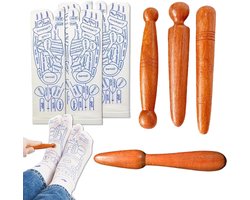 Allecta - Set van Reflexologie Sokken en Voetmassage Hulpmiddel voor Vermoeide Lichaam - Dames en Heren