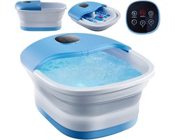 ApexArte® Voetenbad - Voetband - Voetmassage Apparaat - Wit met Blauw