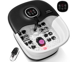 ApexArte® Voetenbad - Voetband - Voetmassage Apparaat - Wit met Zwart