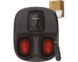 BrellaVio Voetmassage Apparaat - Infrarood Warmte - Shiatsu en Compressie Massage - Bloedsomloop Voet en Been - Wasbare voering