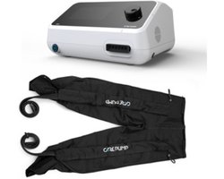 CarePump Lite6 massage apparaat voor lymfedrainage, bloedcirculatie, huidverbetering, helpt bij cellulitis en voor ontspanning - premium 6-kamer apparaat met 'lange broek' manchet. - Compressie massage apparaat - Pressotherapie