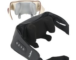 Caryota Elektrische Massage Apparaat - Shiatsu - Massage Kussen - Infrarood Warmte - Draadloos - 4 in 1 Rug Schouder Nek Been - Wasbare Hoes - Zwart